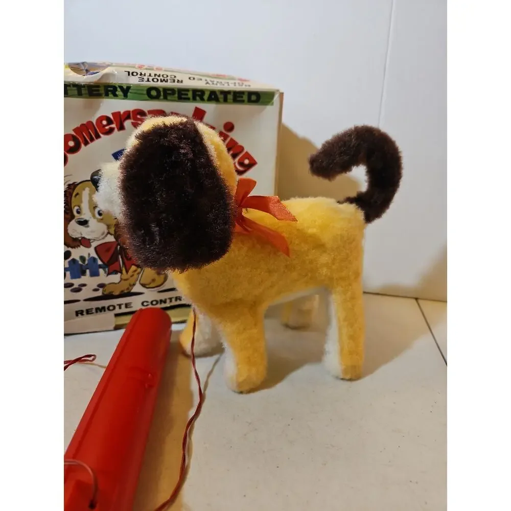 Vintage Toy Remote Control Dog Somersaulting Pup With Bark With Box Untested